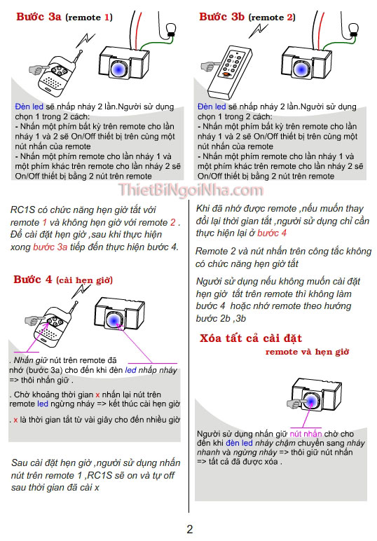 công tắc điều khiển từ xa rc1s