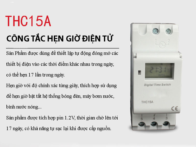 công tắc điện hẹn giờ cho bình nước nóng