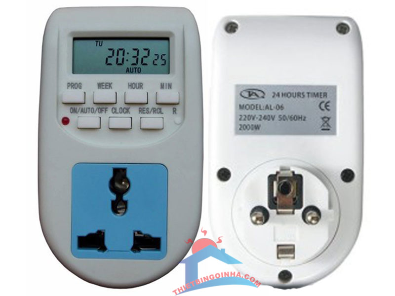 ổ cắm điện hẹn giờ thời gian thực AL-06 ổ cắm hẹn giờ điện tử giá rẻ
