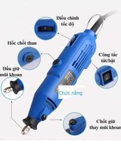 Máy khoan mài khắc mini đa năng cầm tay 220V-180W