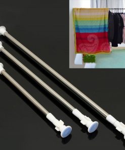 Thanh treo rèm không cần khoan tường có móc HT04