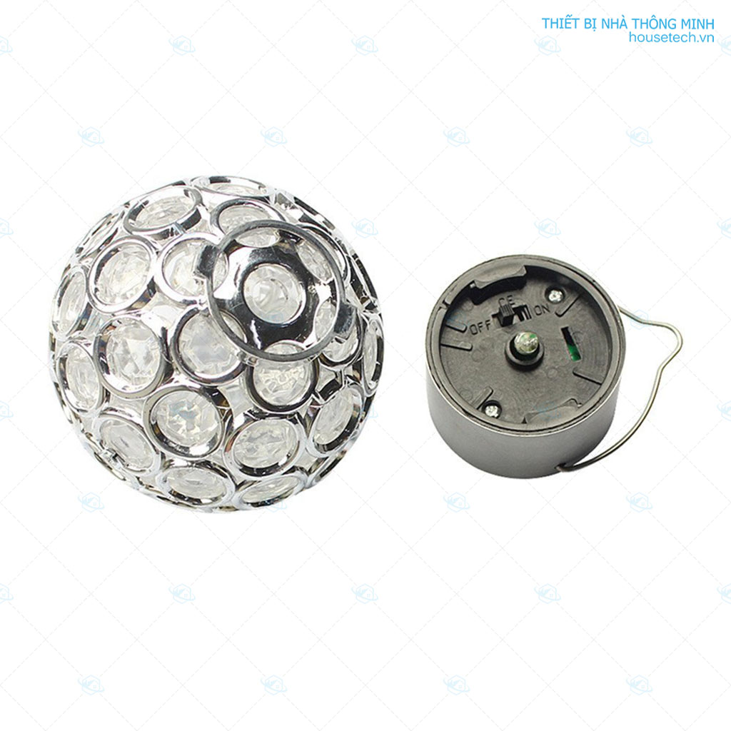 Đèn treo trang trí năng lượng mặt trời hình cầu đổi màu HT8613 lấp lánh