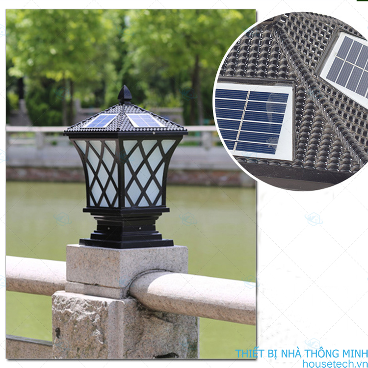 Đèn trang trí cổng với thiết kế sang trọng, màu sắc tinh tế giúp không gian trở nên hiện đại hơn