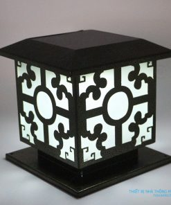 Đèn trụ cổ điển hình chữ thập màu đen