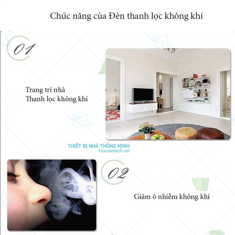 Chức năng của đèn thanh lọc không khí