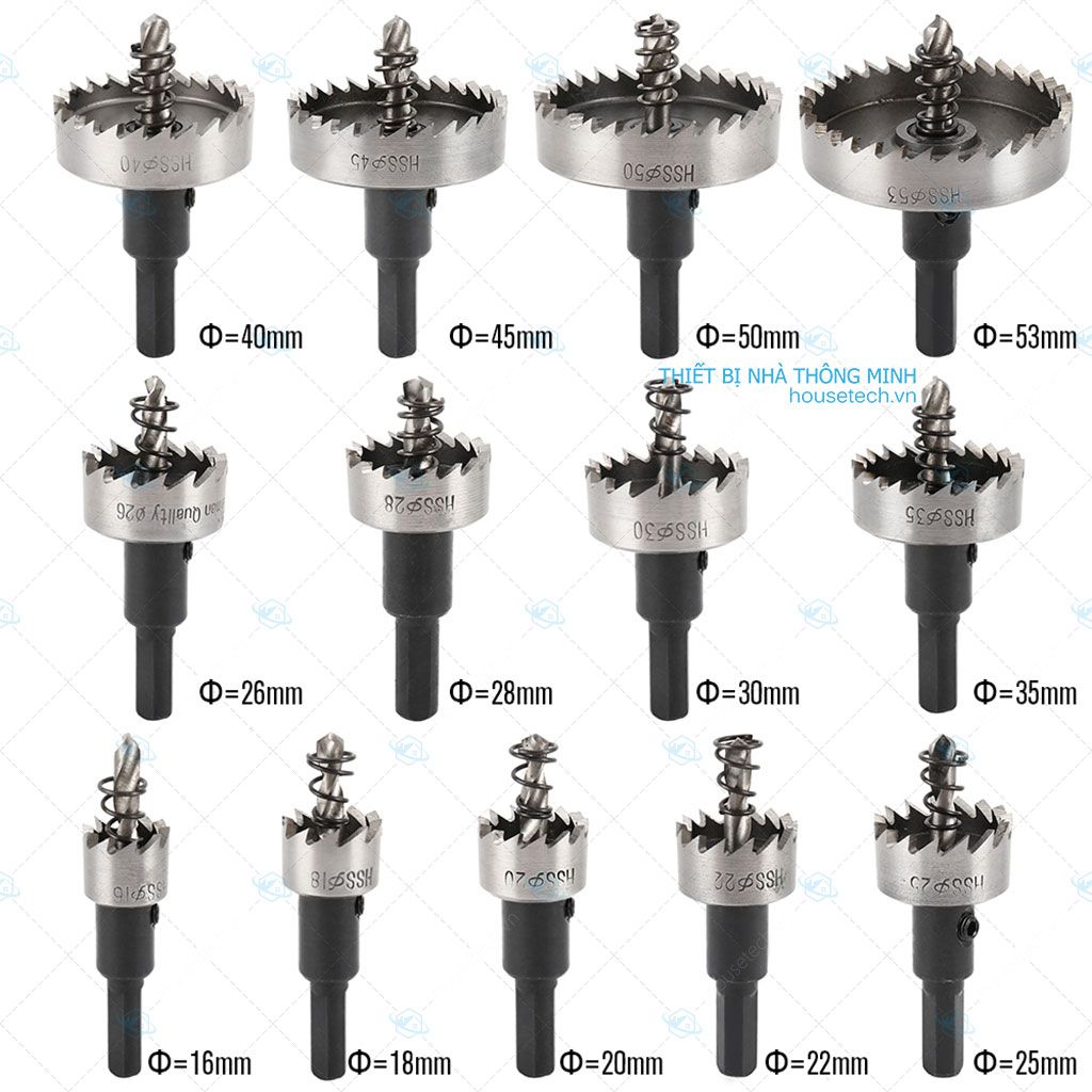 Kích thước của mũi khoan